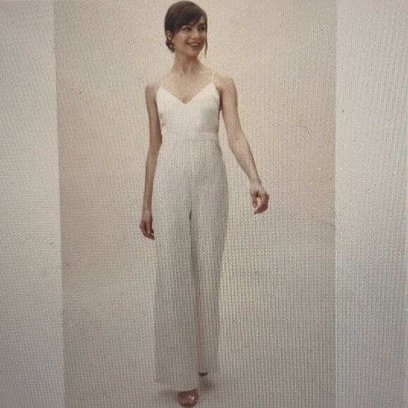Jill Stuart Nicki White Jumpsuit Size 14 - Picture 13 of 14